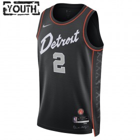 Dres Detroit Pistons Cade Cunningham Nike 2023-24 City Edition Crno Swingman - Dječji